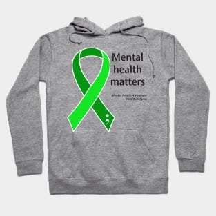 Mental health matters, black type Hoodie